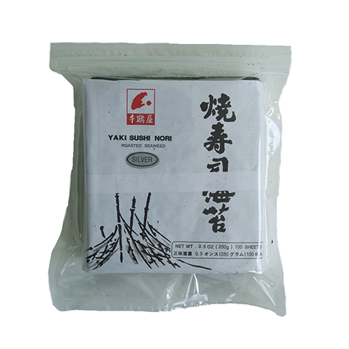 Chitsuruya Roasted seaweed 100pcs-silver
