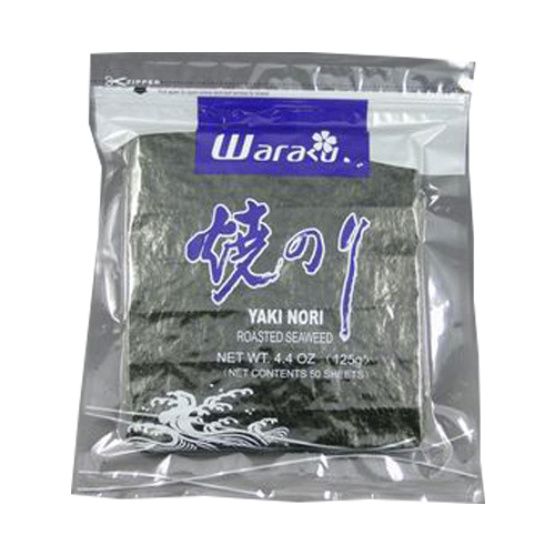 WARAKU Roasted seaweed 50pcs-silver