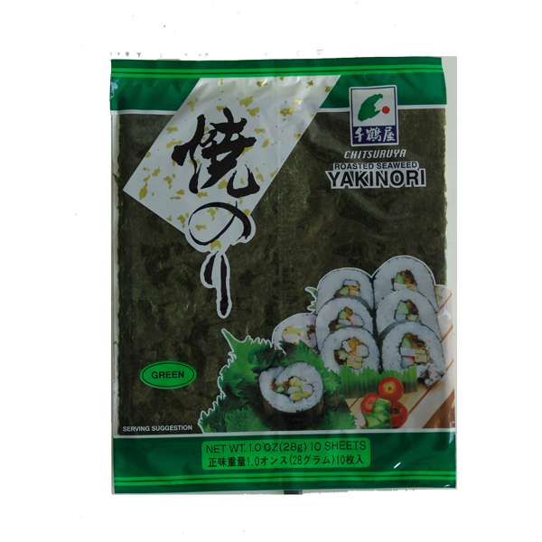 Chitsuruya Roasted seaweed 10pcs-green